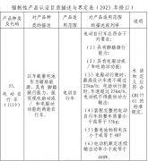 认实比对他查抄成果的差别；列入CCC认证目次的